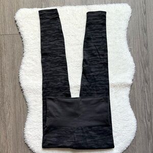 Assets by Spanx Black Camouflage Seamless Leggings